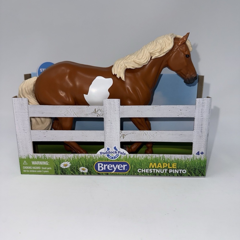Breyer Paddock Pals Maple Chestnut Pinto Horse Figure NEW